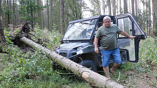 Jednatel firmy kovsk obora Ji Blaek. (11. 8. 2022)