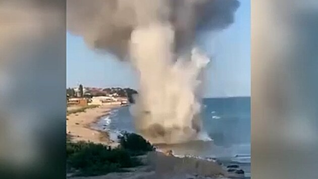 Na pláži u Oděsy explodovala mina. Tři lidé zemřeli
