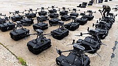 Drony Matrice jsou připraveny k předání ukrajinské armádě v Kyjevské oblasti....