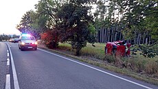 Místo dopravní nehody v Rychnově nad Kněžnou (12. srpna 2022)