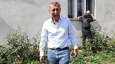 P�edseda hnutí ANO Andrej Babi� na setkání s lidmi ve St�edo�eském a Ústeckém...