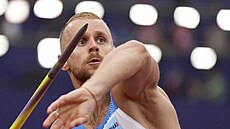 Otpa Jakub Vadlejch v kvalifikaci na ME v Mnichov.