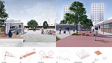 Vizualizace nové podoby lokálního centra Juvel v eských Budjovicích. Stavební...