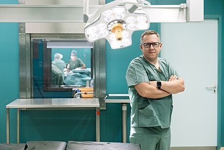 Radek Pohnán, primá chirurgie v Ústední vojenské nemocnici v Praze.