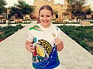 Martina v Uzbekistánu, kde jí vyla spolupráce s národní reprezentací.