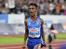 Yemaneberhan Crippa slaví vítzství v závod na 10 000 metr na atletickém ME v...