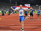 Stíbrný otpa Jakub Vadlejch po finále na atletickém ME v Mnichov.