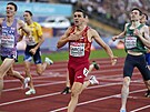 Mariano Garcia vítzí ve finále závodu na 800 metr na evropském ampionátu v...