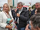 Andrej Babi na setkání s lidmi ve FrýdkuMístku. Tyto mítinky mají podle nj...