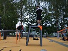 Aktivity park stoj� v T�eboni u rybn�ka Sv�t.
