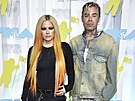 Zpvaka Avril Lavigne a její snoubenec Mod Sun na MTV Video Music Awards...