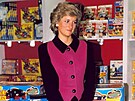 Diana na náv�t�v� New Yorku v jednoduchém kostýmu, 1989.