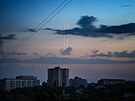 Ruské rakety namí�ené proti Ukrajin� z ruské oblasti Belgorod jsou vid�t za...