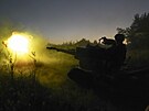 Ukrajinský ost�elova� v Charkovské oblasti (24. srpna 2022)