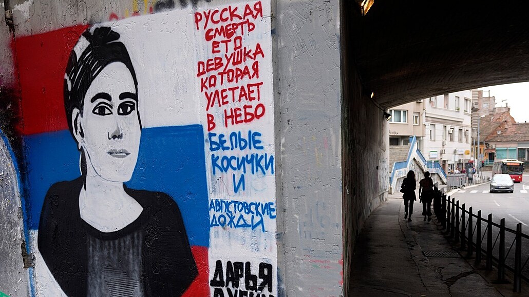 V Srbsku se objevil portrét zabité ruské nacionalistky Darji Duginové. (24....