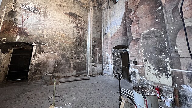 V kapli chomutovskho kostela sv. Ignce nalezli restaurtoi fresky ze 60. let 17. stolet.