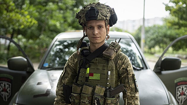 Ukrajinský zdravotník Serhij Čornobryvec (20. srpna 2022)