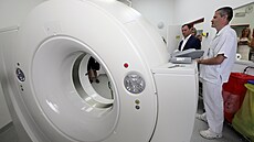 Chebská nemocnice představila nový počítačový tomograf. (24. srpna 2022)