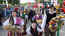 Slavnostní pr�vod na zem�d�lském veletrhu Zem� �ivitelka v �eských...