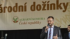 Ministr zem�d�lství Zden�k Nekula na zahájení národních do�ínek na zem�d�lském...