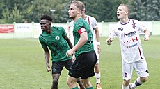 Momentka z druholigového utkání Lí�e� - P�íbram