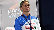 Otpaka Barbora potáková na stupních vítz s bronzovou medaili z...