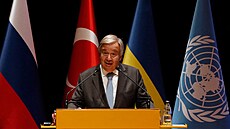 Šéf OSN António Guterres na istanbulské tiskové konferenci týkající se vývozu... | na serveru Lidovky.cz | aktuální zprávy