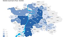 Nových byt není mnoho. V Klánovicích napíklad nepostavili ani jediný.