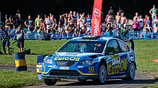 Posádka Václav Pech a Petr Uhel na Barum Czech Rally ve Zlín.