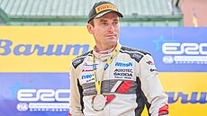 Jan Kopecký vítzí v Barum Czech Rally 2022.