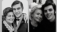 Ondrej Nepela a trenérka Hilda Múdra: vlevo ve skute�nosti, vpravo ve filmu...