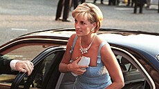 Princezna Diana na jednom ze svých posledních veřejných vystoupení před smrtí....