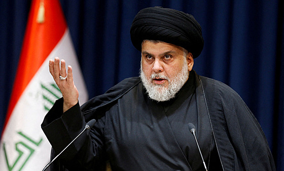 Irácký duchovní Muktada Sadr (3. srpna 2022)