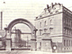 Vjezd do arelu stedn elektrick stanice v Holeovicch kolem roku 1914