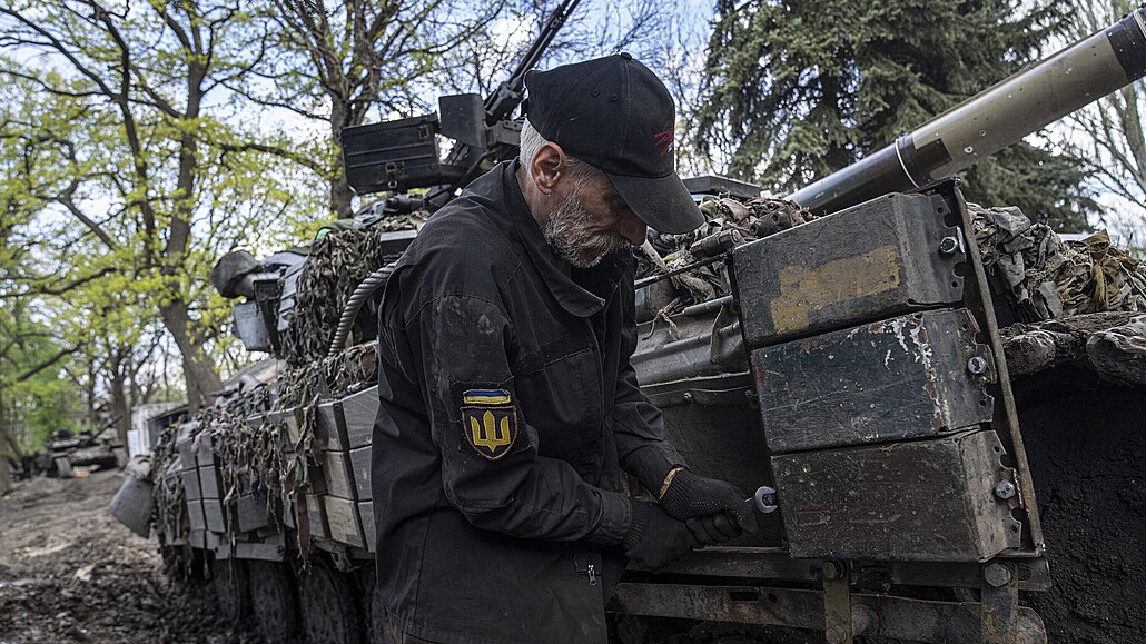 Oprava techniky v Doncké oblasti na východní Ukrajin