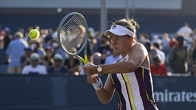 Barbora Krejkov v prvnm kole US Open.