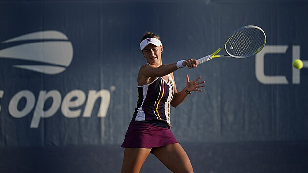 Barbora Krejkov v prvnm kole US Open.