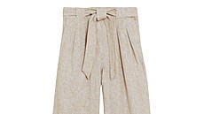 Pískové kalhoty s páskem a irokými nohavicemi, cena 1199 K