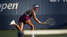 Barbora Krej�íková b�hem prvního kola US Open.