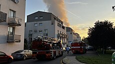 Požár bytu v ulici U Smetanky (30. srpna 2022)