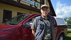 Kamery pou�ívají strá�ci u� od za�átku �ervence. Na snímku je s ní na uniform�...