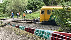 Osobní vlak u Mladjova srazil enu s díttem. (30. 8. 2022)