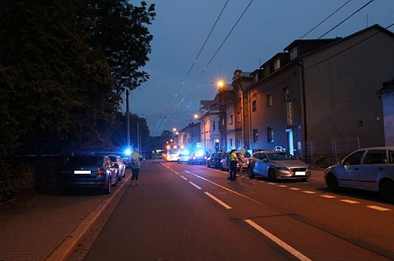 Policisté hledají svdky nehody v ostravské ulici eskoslovenské armády, pi...