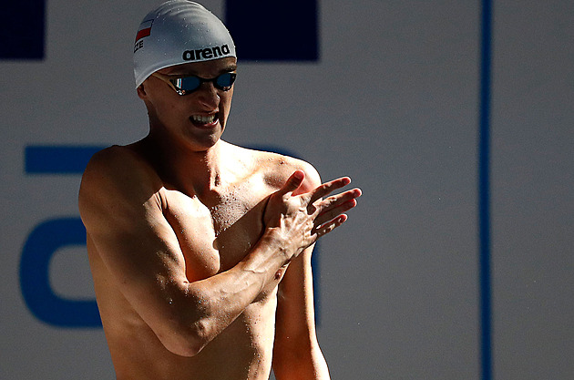 Plavec Knedla vytvořil v Monaku český rekord na 50 metrů znak