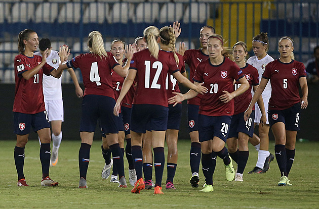 Fotbalistky rozdrtily Bělorusky 7:0 a v kvalifikaci o MS skončily třetí