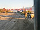 Záb�ry ze sociálních sítí ukazují ukrajinské vojáky p�i úsp�né protiofenzivy v...