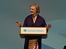 Liz Trussová hovoí na setkání Konzervativní strany v Londýn. (5. záí 2022)