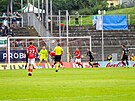 Momentka ze zápasu Zbrojovky Brno proti Bohemians.