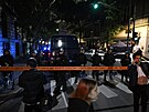 Policie steí dm argentinské viceprezidentky po útoku. (2. záí 2022)