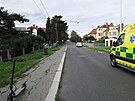 V Marinsk ulici srazily dv dvky na kolobce chodkyni.
